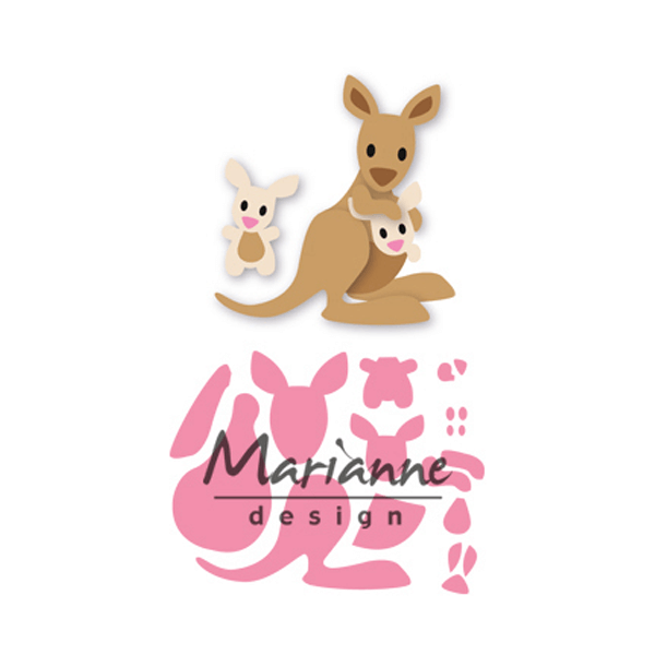 Marianne Design - Collectables Dies - Eline's Kangaroo & Baby COL1446