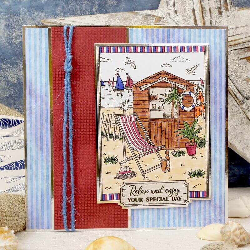 Hunkydory For the Love of Stamps - Beach Hut (A6)