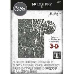 Sizzix 3-D Texture Fades Embossing Folder - Woodgrain by Tim Holtz 666297