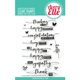 Avery Elle Clear Stamp - Loads Of Wishes AE1807