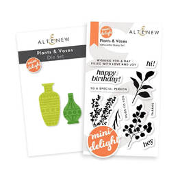Altenew Stamp & Die Set - Mini Delight: Plants & Vases ALT8905BN