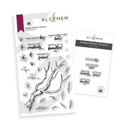 Altenew Stamp & Die Set - Stamp & Paint Flowers ALT8918BN