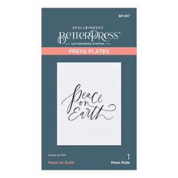 Spellbinders BetterPress Letterpress System Press Plates - Peace On Earth BP057