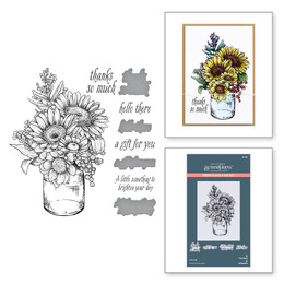Spellbinders BetterPress Sunflower Bouquet Press Plates & Dies 