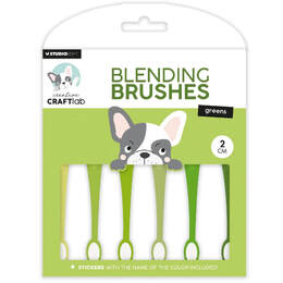 Creative Craftlab Essentials Blending Brushes 2cm Soft Brush - Greens