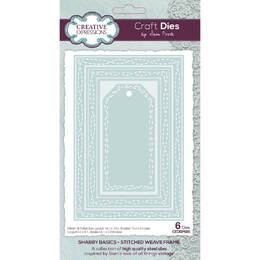 Creative Expressions Craft Dies - Shabby Basics: Stitched Weave (by Sam Poole)