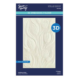 Spellbinders 3D Embossing Folder - Tulip Garden Collection - Twirling Tulips (by Simon Hurley) E3D-081