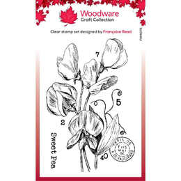 Woodware Clear Stamps Singles - Sweet Pea (3in x 4in)