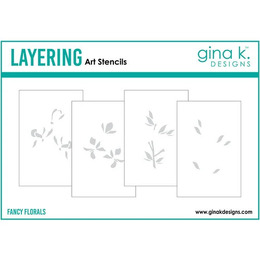 Gina K Designs Layering Stencil - Fancy Florals