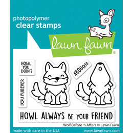 Lawn Fawn - Clear Stamps - Wolf Before 'n Afters LF3221