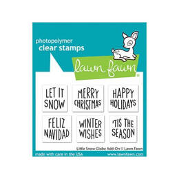 Lawn Fawn - Clear Stamps - Little Snow Globe Add-On LF3278