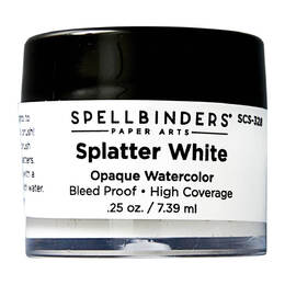 Spellbinders Opaque Watercolor - Splatter White