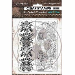 Stamperia Clear Stamps - Sir Vagabond In Fantasy World 2 Borders (14x18 cm) WTK189