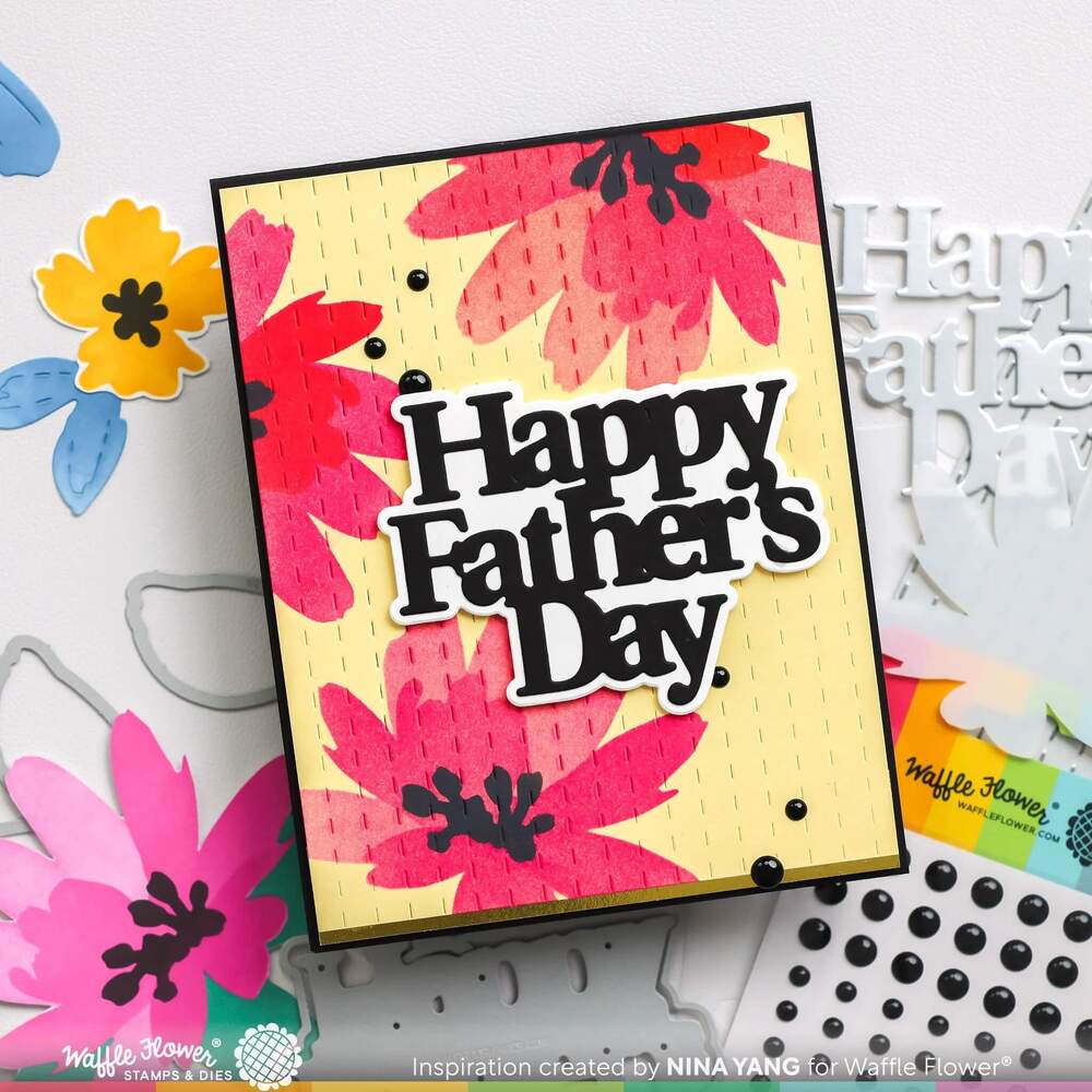 Waffle Flower Dies - Father's Day Word 421678