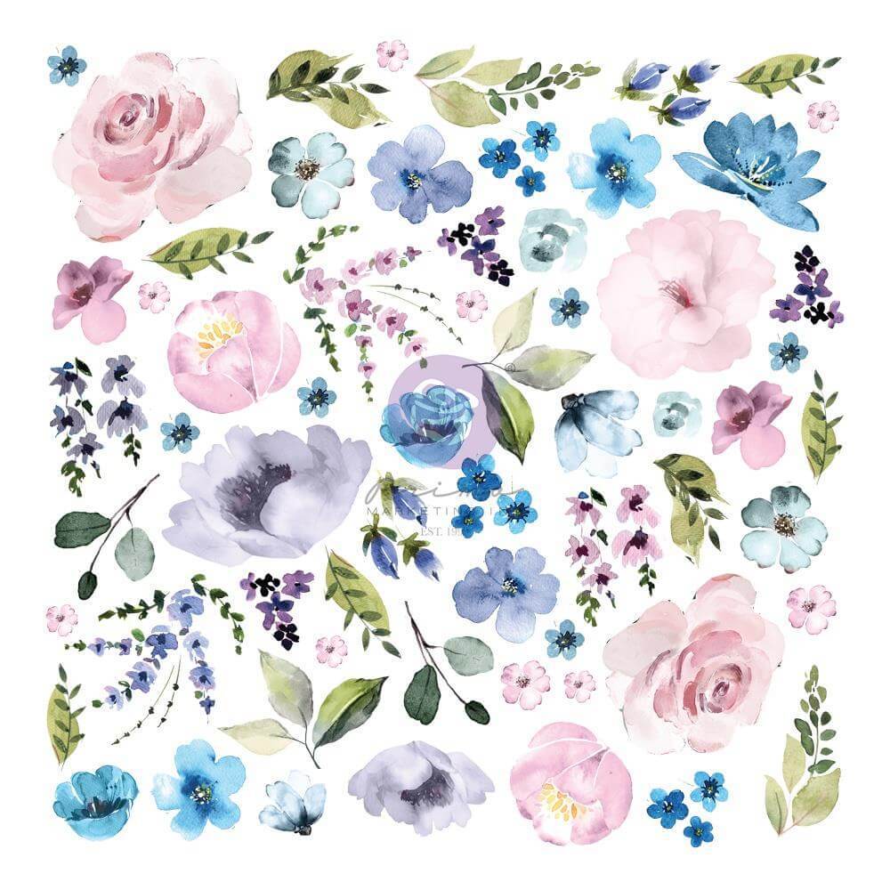 Watercolor Floral Cardstock EPHEMERA 62/Pkg - Floral #2