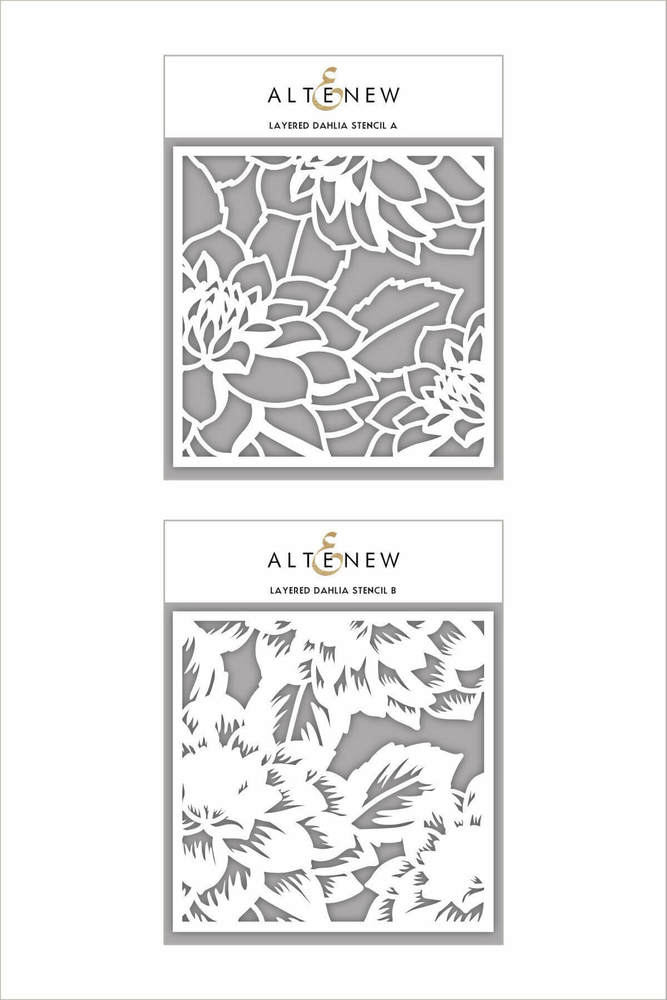Altenew Layered Dahlia A&B Stencil Bundle ALT6800