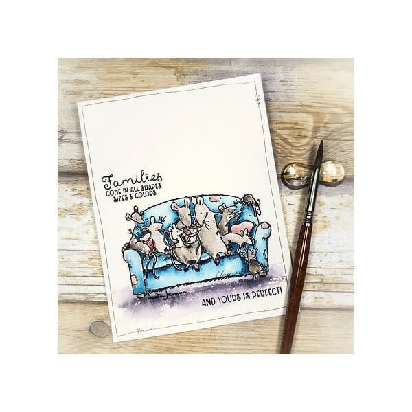Colorado Craft Company Clear Stamps 4"X6" - Family Love - By Anita Jeram