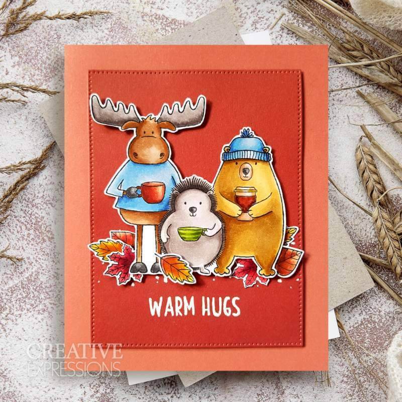 Creative Expressions Clear Stamps by Jane's Doodles - Warm Hugs (6 in x 8 in)