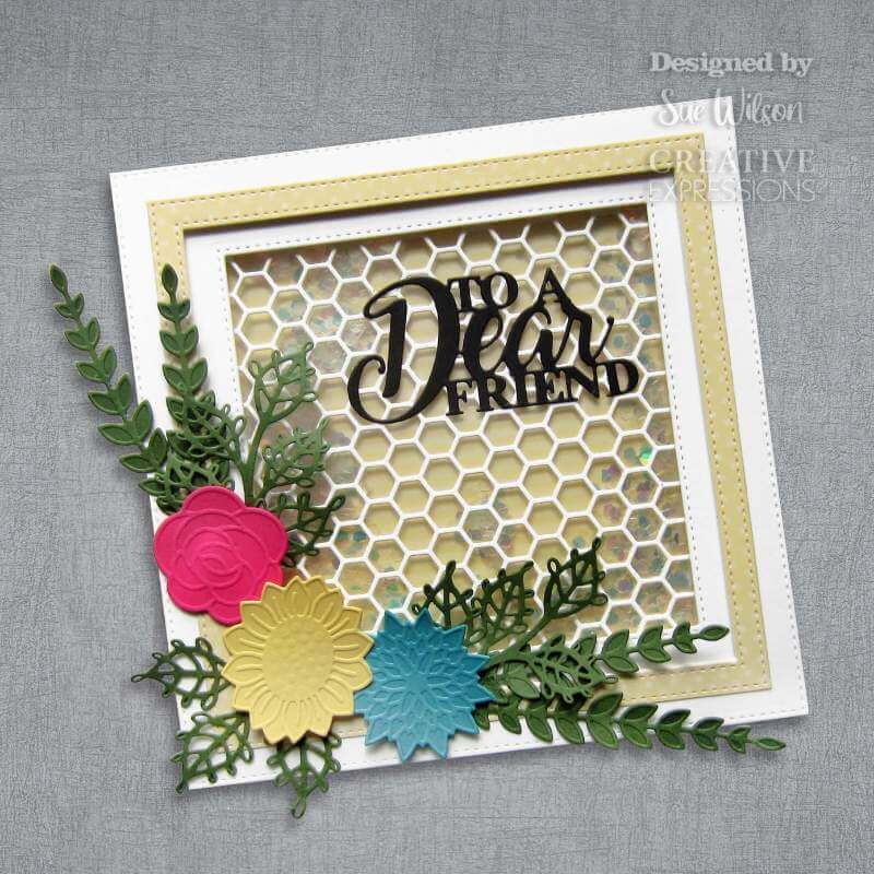 Creative Expressions Dies - Background Collection: Hexagon (by Sue Wilson)