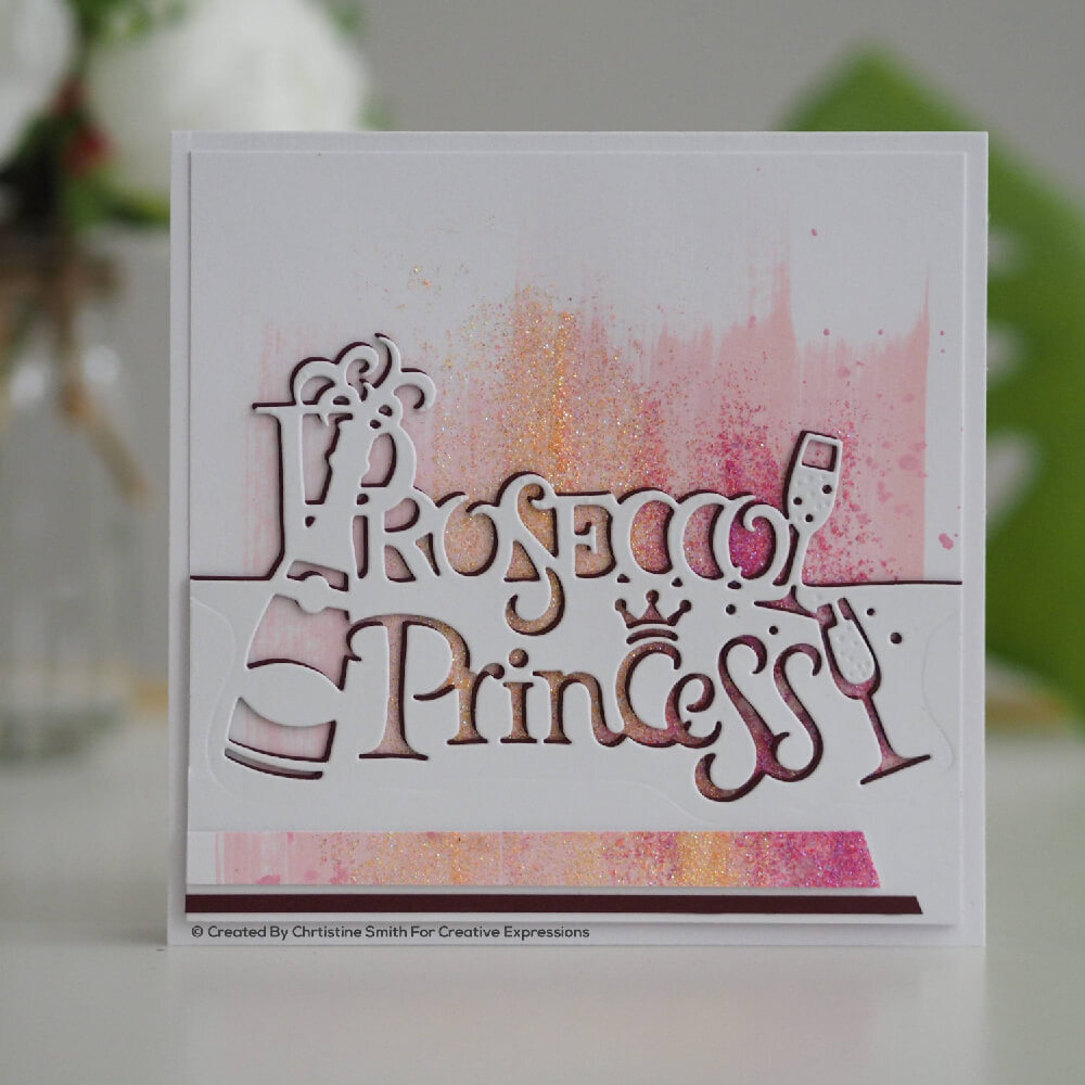 Creative Expressions Paper Cuts Edger Craft Dies - Prosecco Princess