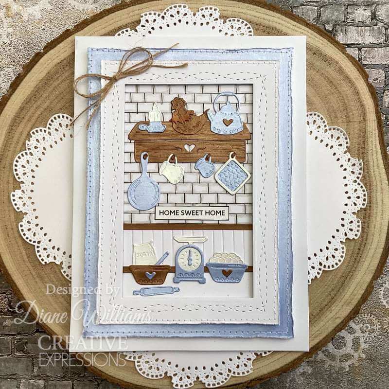 Creative Expressions Craft Dies - Shabby Basics: Stitched Weave (by Sam Poole)