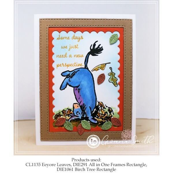 Impression Obsession Clear Stamps - Eeyore Leaves CL1135
