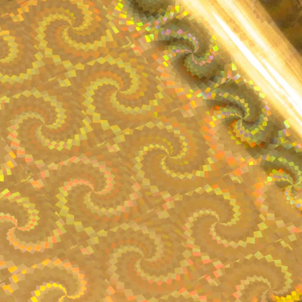 Couture Creations - Heat Activated Gold Foil - Iridescent Spiral Pattern