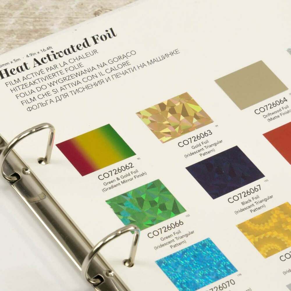 GoPress & Foil Machine - Heat Activated Foil Swatch Book CO726345