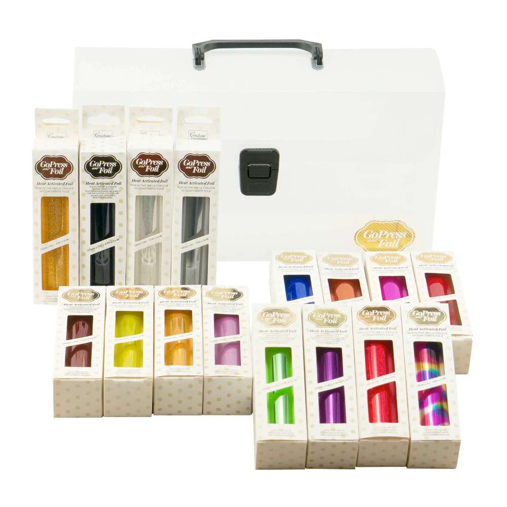 GoPress & Foil I Crave Foil Case (16 Colours in Carry Case)