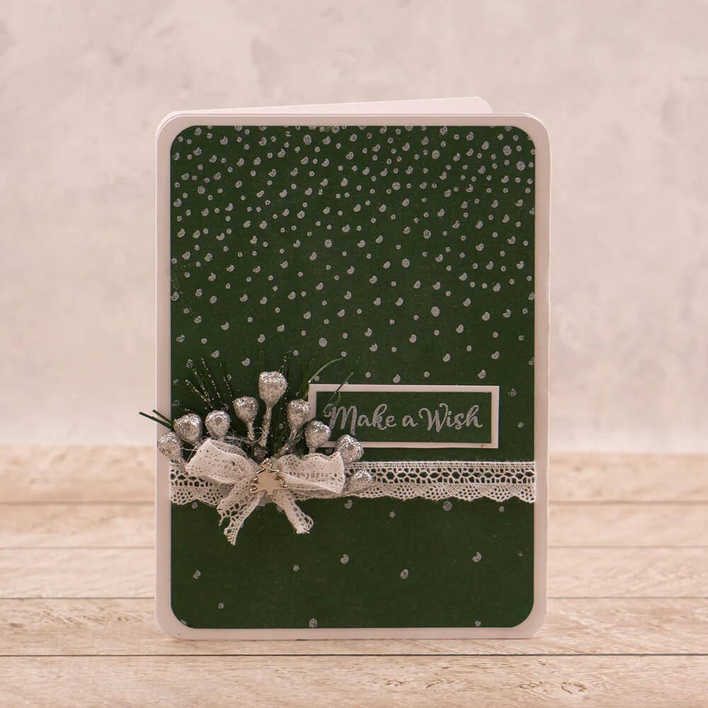 Couture Creations Stamp - Snowfall Background 5x7 (1pc)