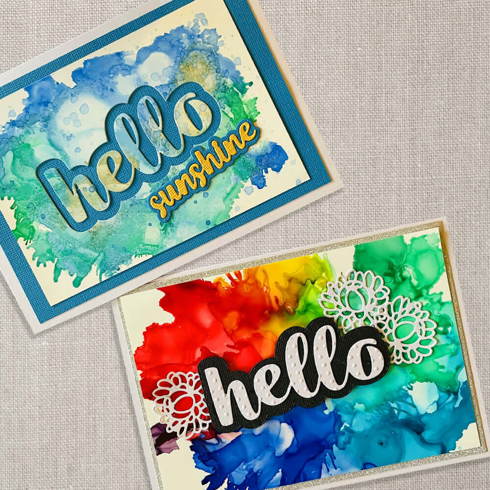 Couture Creations Dies - Homely Florals - Hello Sentiment Set (7pc)