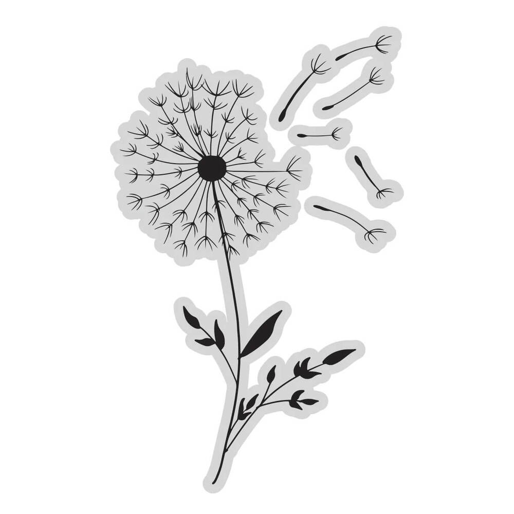Couture Creations Stamp - Vintage Tea Collection - Dandelion