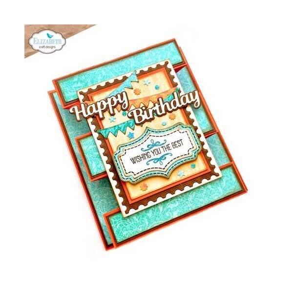 Elizabeth Craft Clear Stamps - Layered Labels CS328