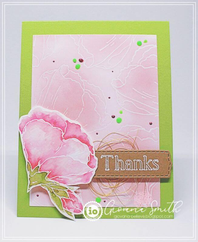Impression Obsession Cling Stamp - Hibiscus Bloom 2 E20924