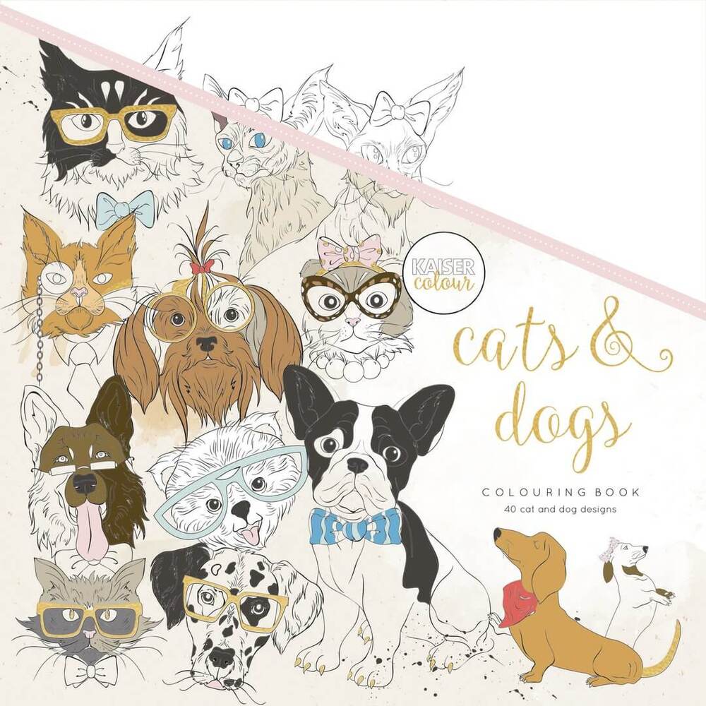 Kaisercraft Colouring Book - Cats & Dogs CL539