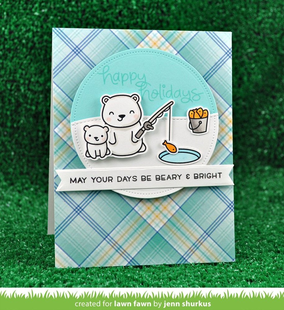 Lawn Fawn - Clear Stamps - Beary Happy Holidays LF1470