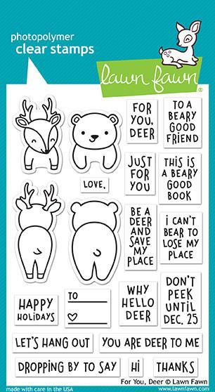 Lawn Fawn - Clear Stamps - For You, Deer LF1480
