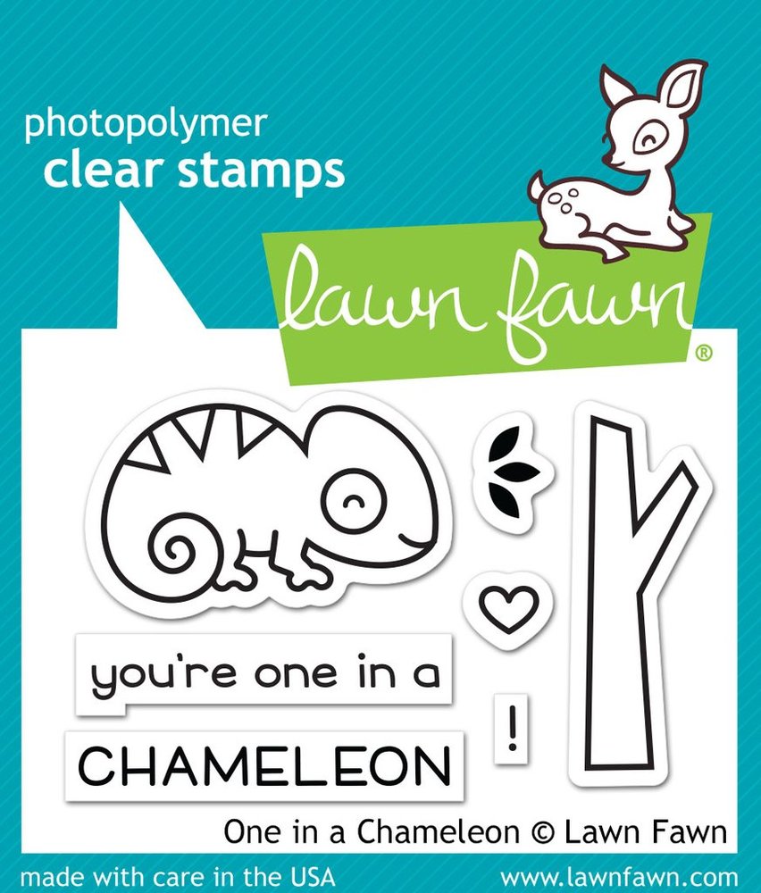Lawn Fawn - Clear Stamps - One in a Chameleon LF1549
