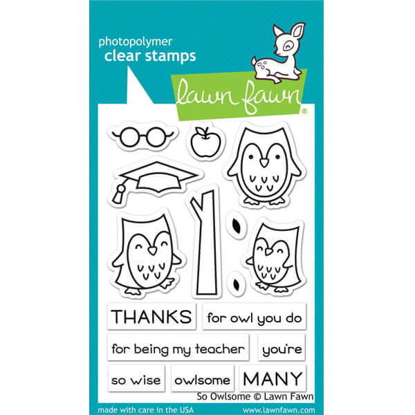 Lawn Fawn - Clear Stamps - So Owlsome LF1757