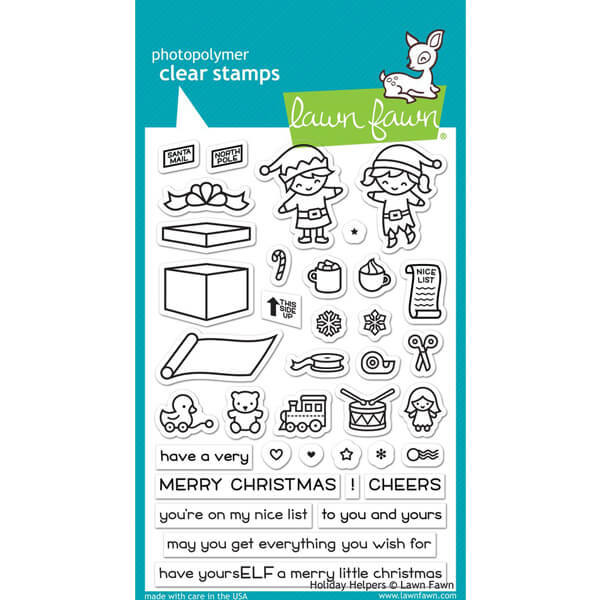 Lawn Fawn - Clear Stamps - Holiday Helpers LF1767