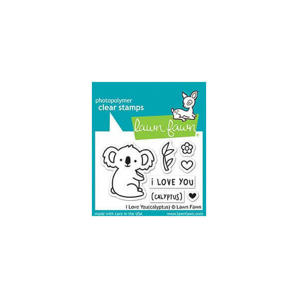 Lawn Fawn - Clear Stamps - I Love You(calyptus) LF1823