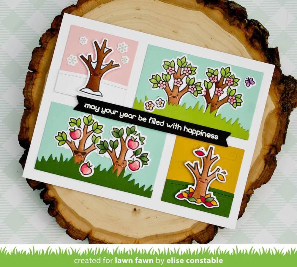 Lawn Fawn - Clear Stamps - Tree Before 'N Afters LF2018