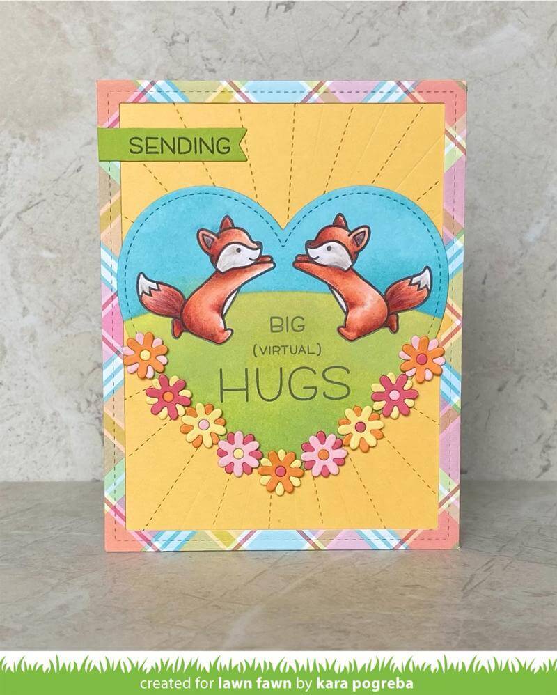 Lawn Fawn - Clear Stamps - Butterfly Kisses Flip-Flop LF2516