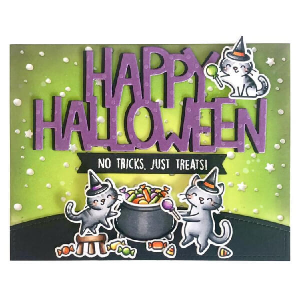 Lawn Fawn - Clear Stamps - Purrfectly Wicked Add-On LF2666