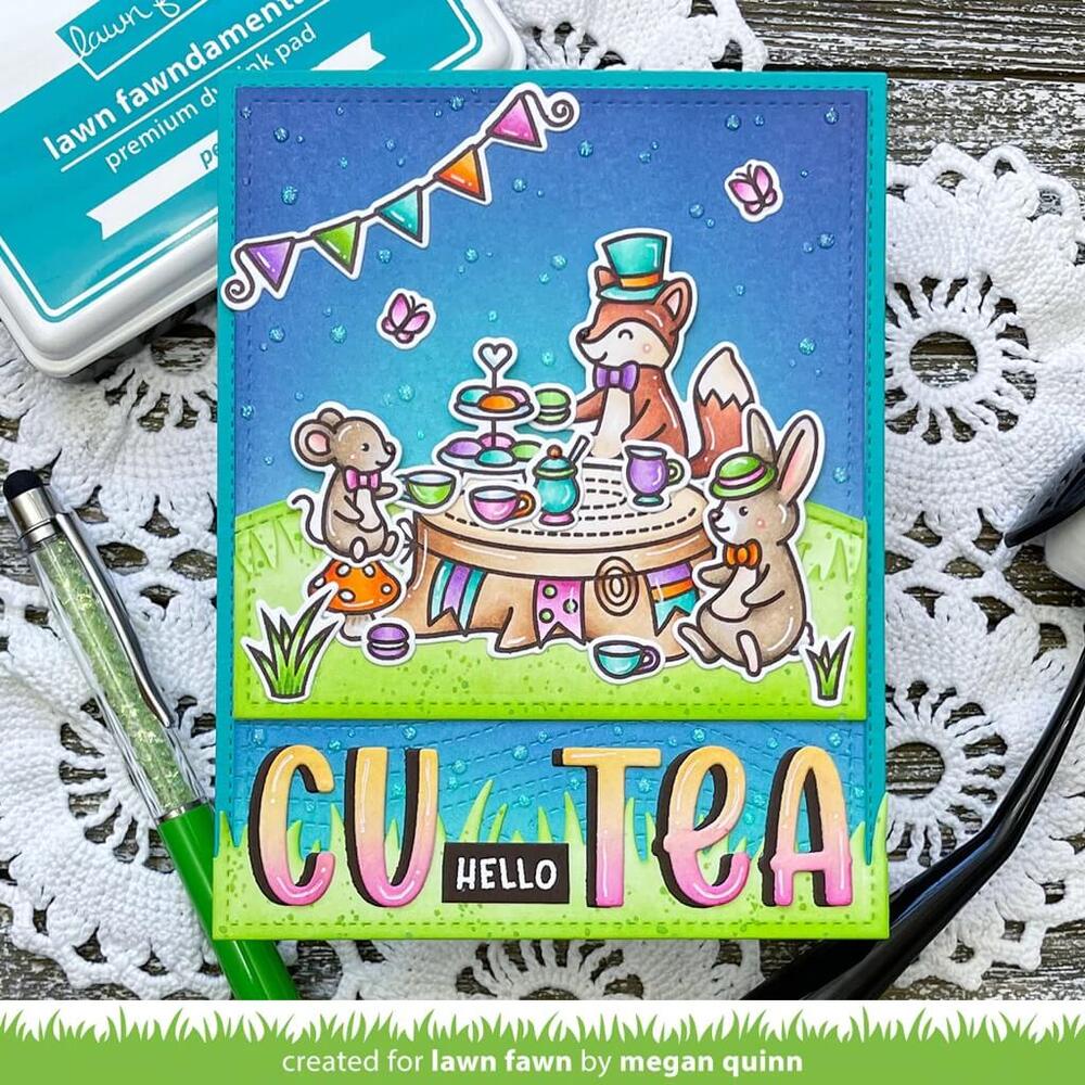 Lawn Fawn - Clear Stamps - Tea-Rrific Day LF2856