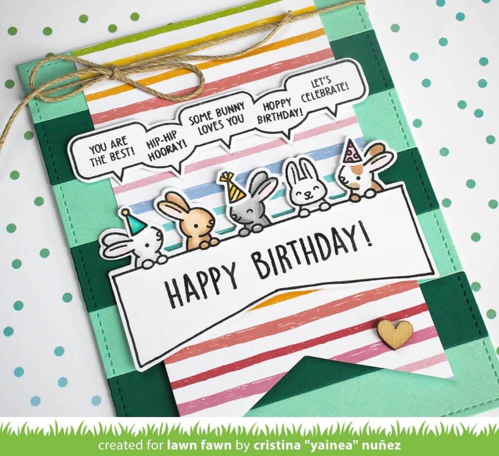 Lawn Fawn - Clear Stamps - All the Party Hats LF2872