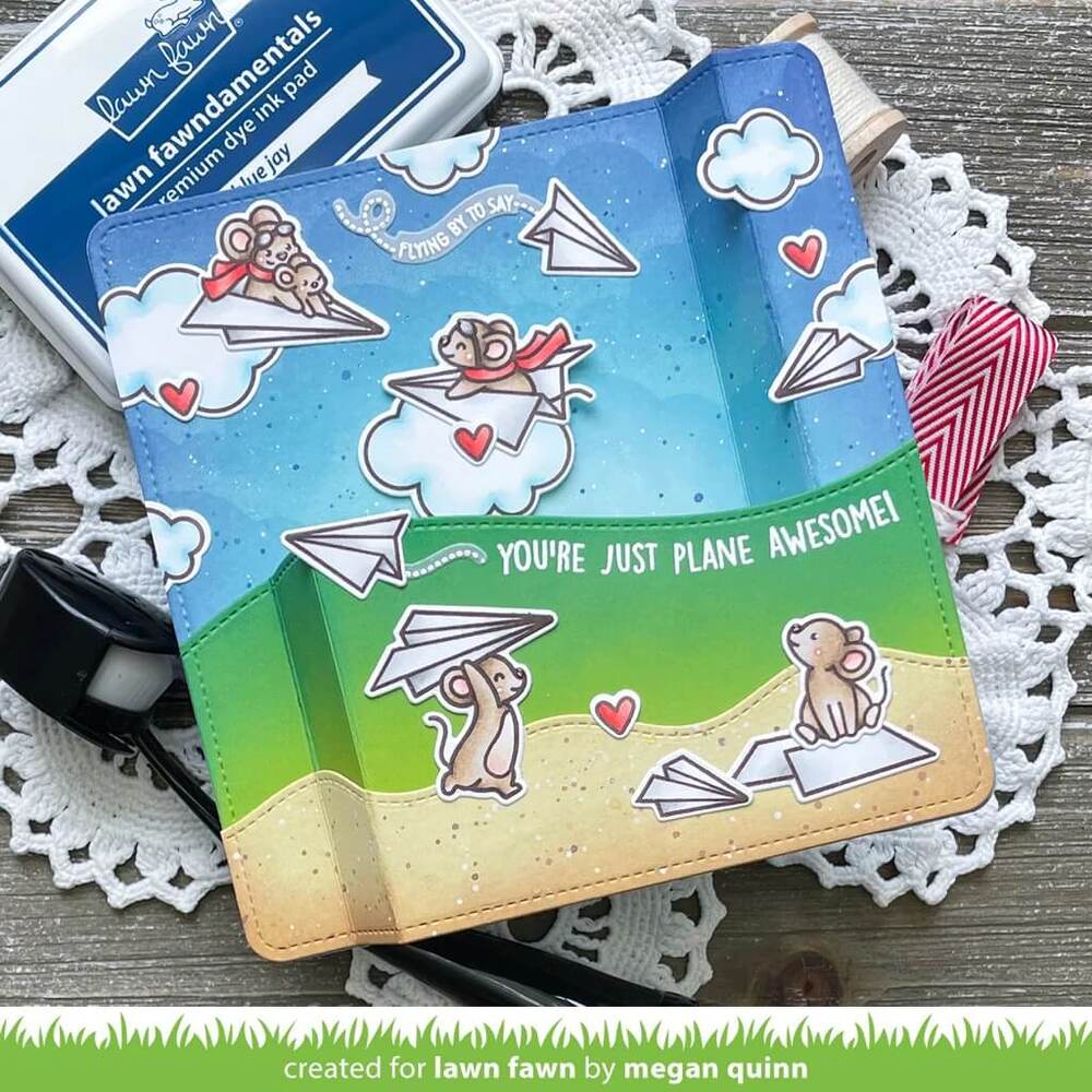 Lawn Fawn - Clear Stamps - Just Plane Awesome LF3130