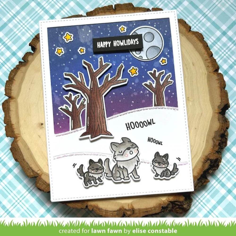Lawn Fawn - Clear Stamps - Wild Wolves LF3219