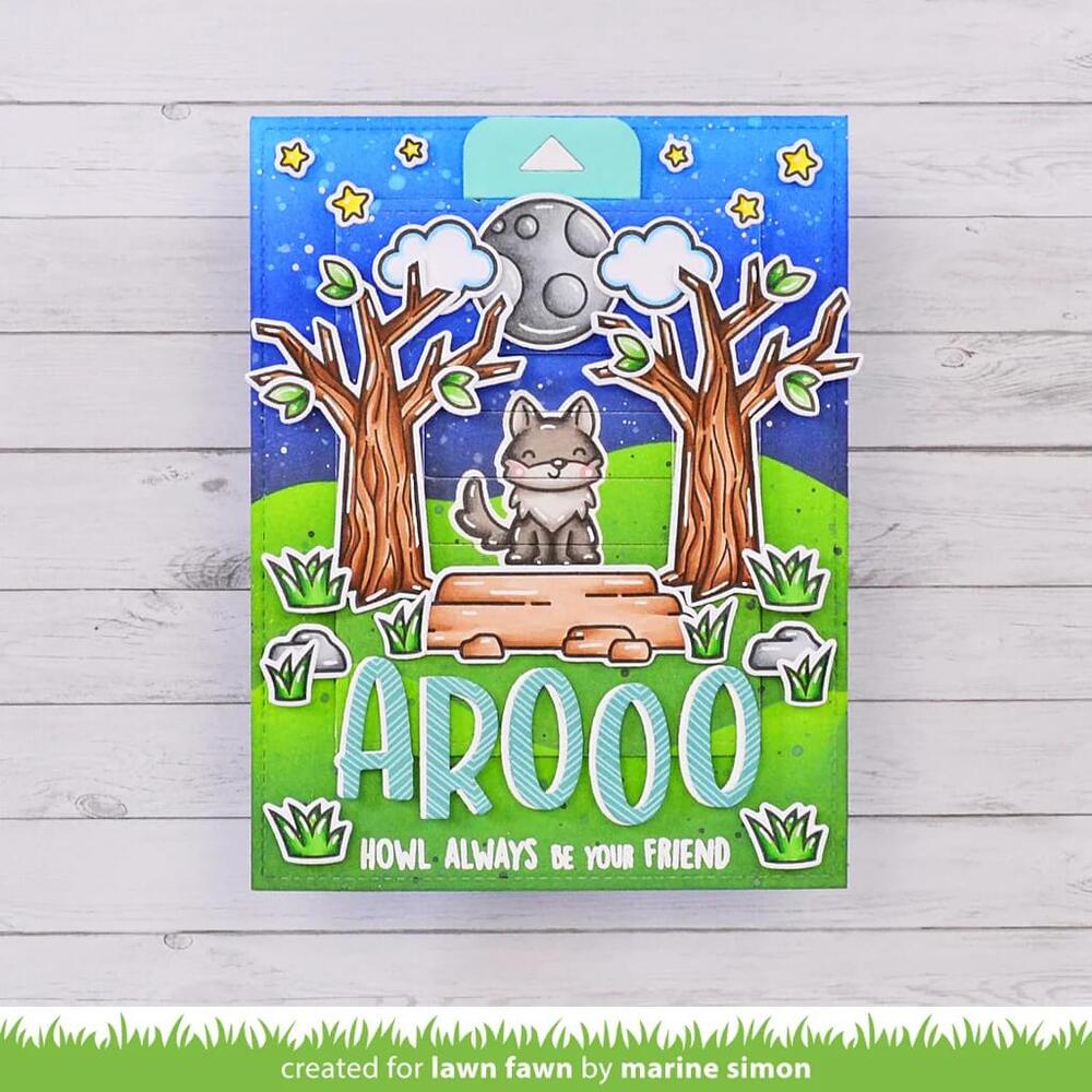Lawn Fawn - Clear Stamps - Wolf Before 'n Afters LF3221