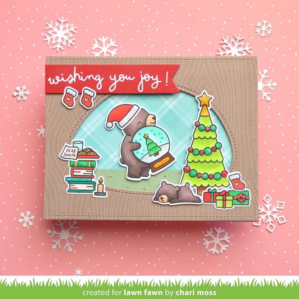 Lawn Fawn - Clear Stamps - Scribbled Sentiments: Winter LF3279